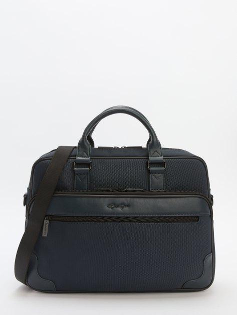 GERARD HENON Laptop bag (textile/genuine leather)