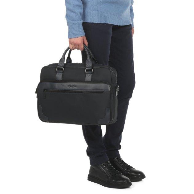 GERARD HENON Laptop bag (textile/genuine leather)