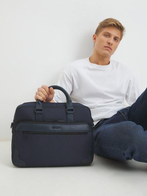 GERARD HENON Laptop bag (textile/genuine leather)