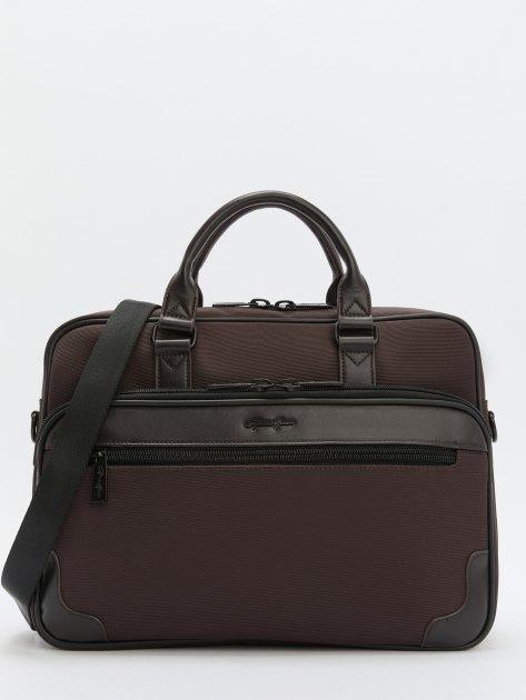 GERARD HENON Laptop bag (textile/genuine leather)
