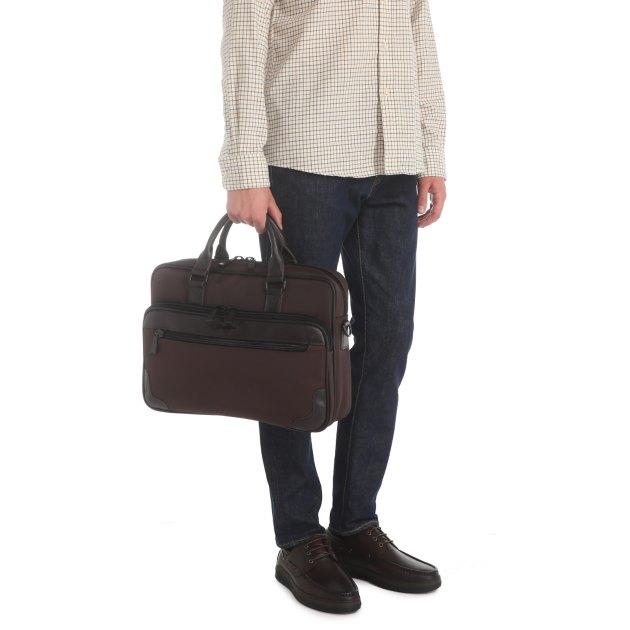 GERARD HENON Laptop bag (textile/genuine leather)
