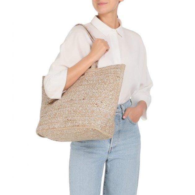 LES TROPEZIENNES Beach bag (jute)