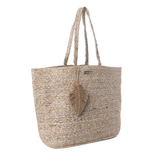 LES TROPEZIENNES Beach bag (jute)