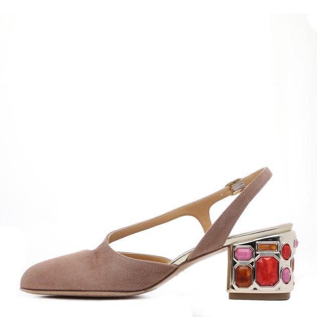 GIOVANNI FABIANI Slingbacks (genuine suede/genuine leather sole)
