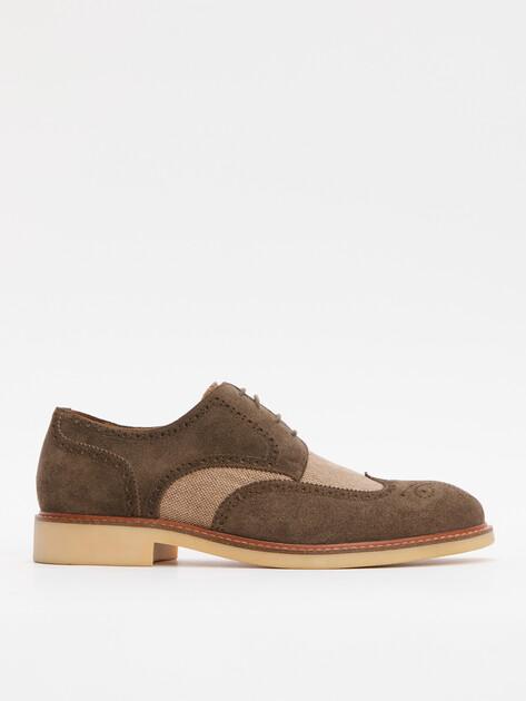 TENDANCE Derby (natural suede/textile)