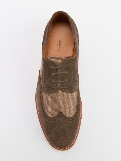 TENDANCE Derby (natural suede/textile)