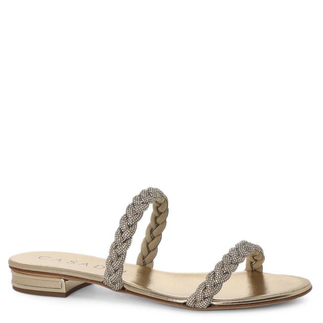 CASADEI VENEZIA Slippers (cotton/leather sole)