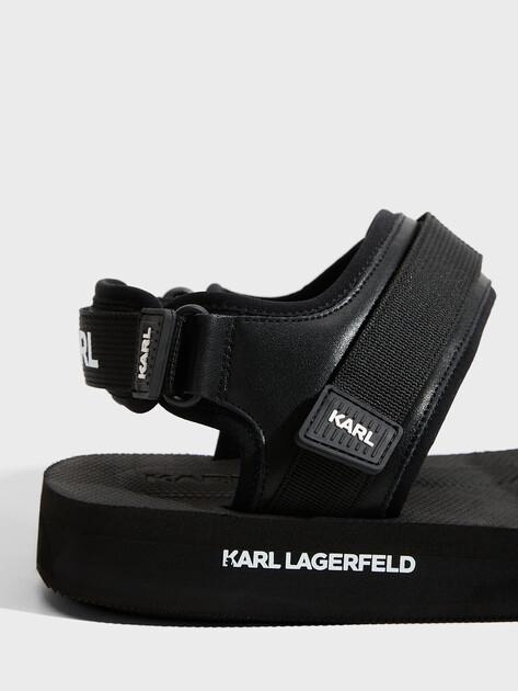 Σανδάλι KARL LAGERFELD ATLANTIK με διπλό λουράκι (γνήσιο δέρμα/ύφασμα)