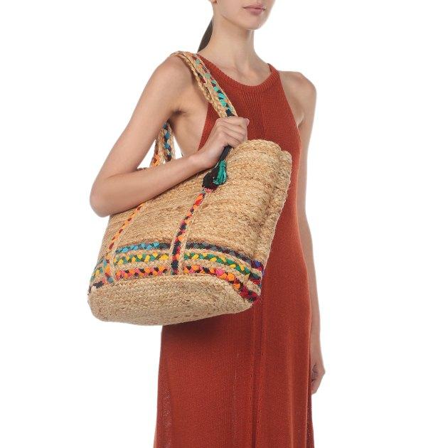 LES TROPEZIENNES Beach bag CHERIYAN (jute/textile)