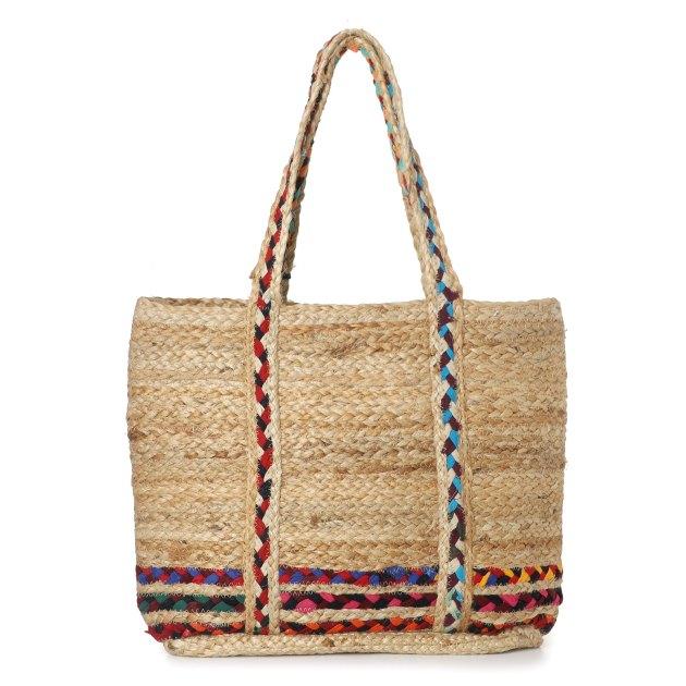 LES TROPEZIENNES Beach bag CHERIYAN (jute/textile)