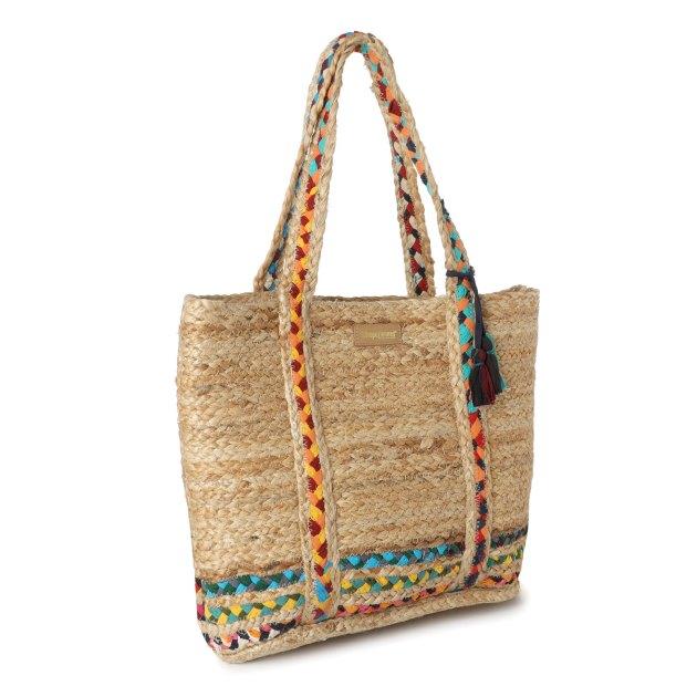 LES TROPEZIENNES Beach bag CHERIYAN (jute/textile)