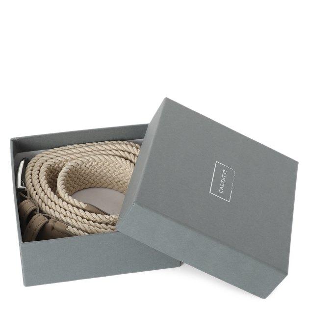 CALZETTI Belt (textile/genuine leather)