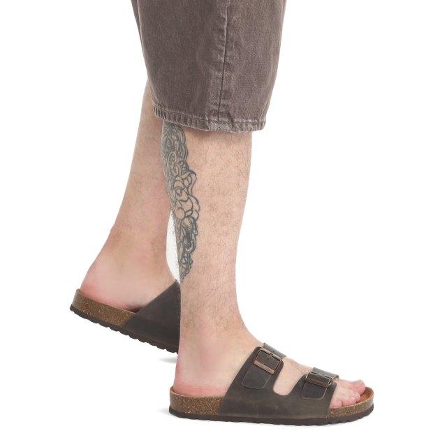 BIO GREEN Flip-flops (natural nubuck)