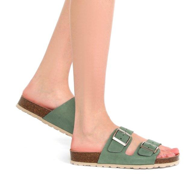 BIO GREEN Flip-flops (natural nubuck)