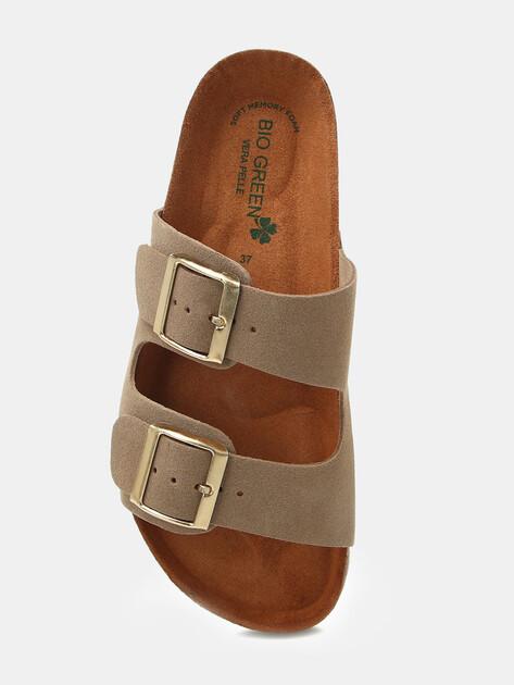 BIO GREEN Flip-flops (natural suede)