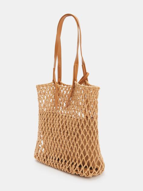 TENDANCE Shopper (jute/faux leather)