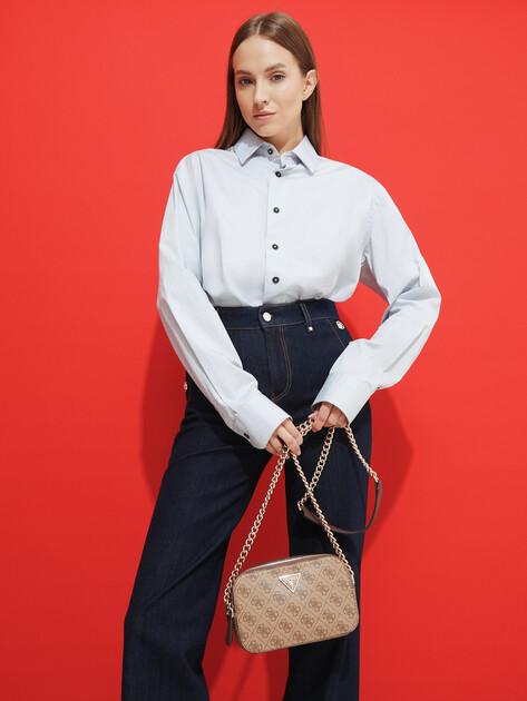 GUESS Noelle Crossbody Camera Shoulder Bag (faux leather)