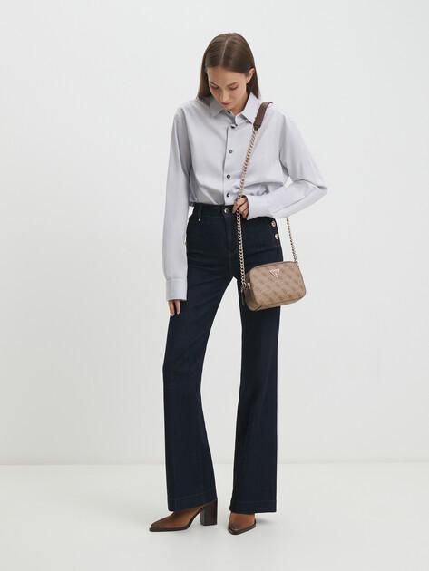 Τσάντα ώμου GUESS Noelle Crossbody Camera (συνθετικό δέρμα)