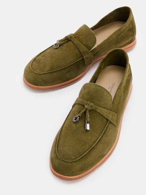 TENDANCE Loafers (genuine suede/genuine leather sole)