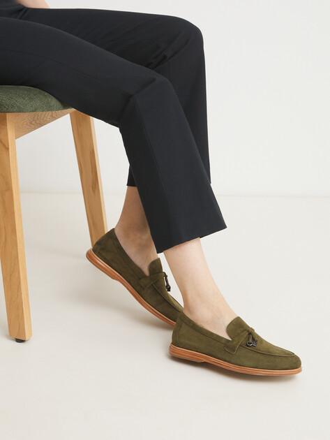 TENDANCE Loafers (genuine suede/genuine leather sole)