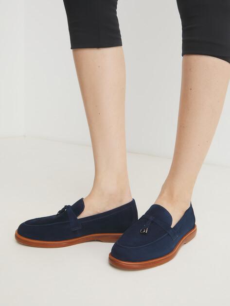TENDANCE Loafers (genuine suede/genuine leather sole)