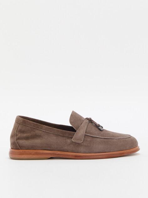TENDANCE Loafers (genuine suede/genuine leather sole)