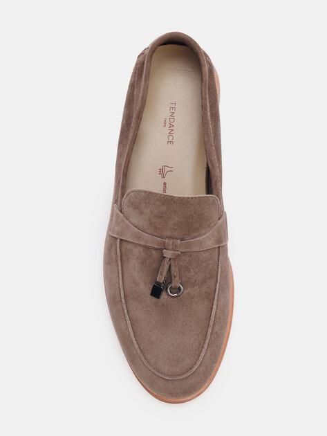 TENDANCE Loafers (genuine suede/genuine leather sole)