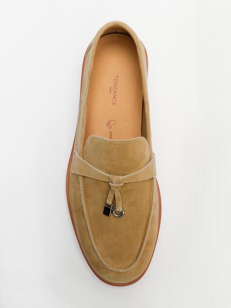 TENDANCE Loafers (genuine suede/genuine leather sole)