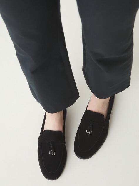TENDANCE Loafers (genuine suede/genuine leather sole)