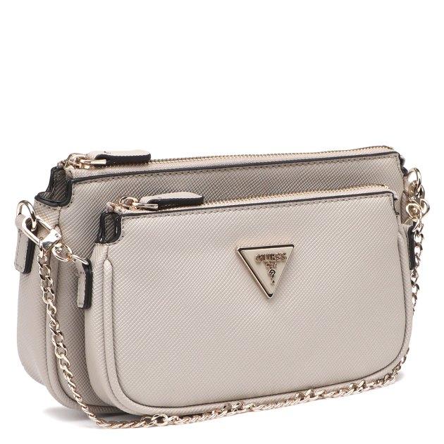GUESS Noelle Double Pouch Crossbody Bag (faux leather)