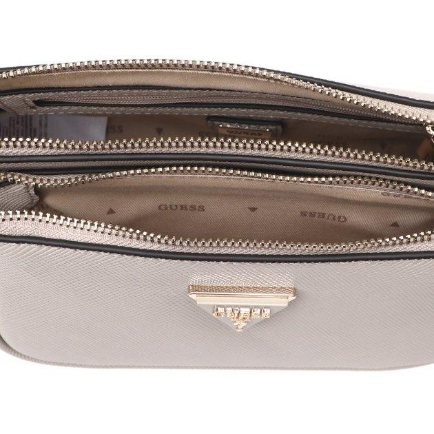 GUESS Noelle Double Pouch Crossbody Bag (faux leather)