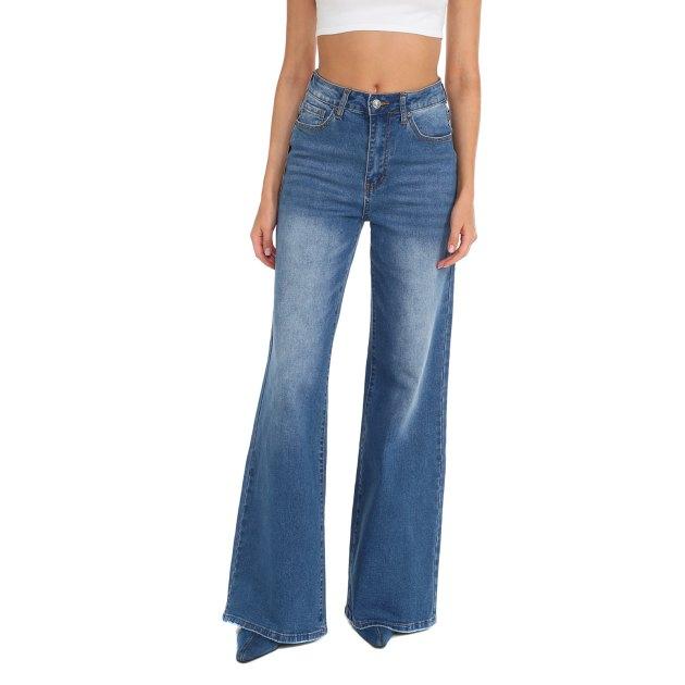 MAISON DAVID Wide-leg jeans (cotton/polyester)