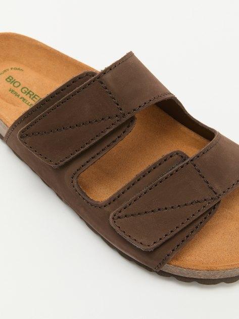 BIO GREEN Flip-flops (natural nubuck)