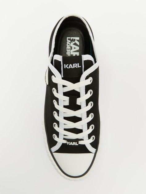 KARL LAGERFELD Кеды KAMPUS MAX Nft Patch Lo Lace (текстиль/резина)