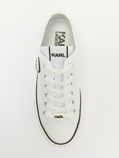 KARL LAGERFELD Кеды KAMPUS MAX Nft Patch Lo Lace (текстиль/резина)