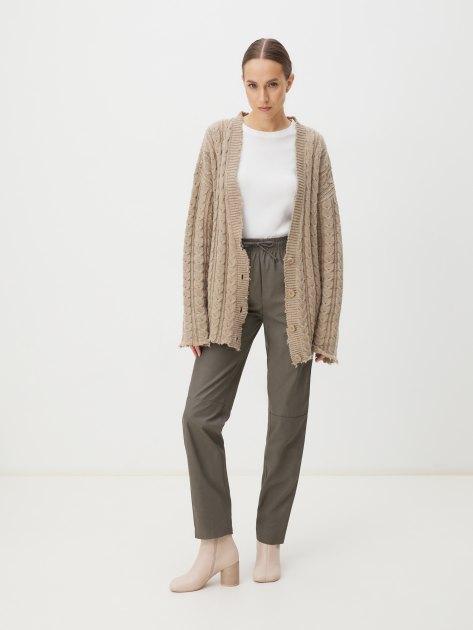CALZETTI Straight-leg trousers (faux leather)