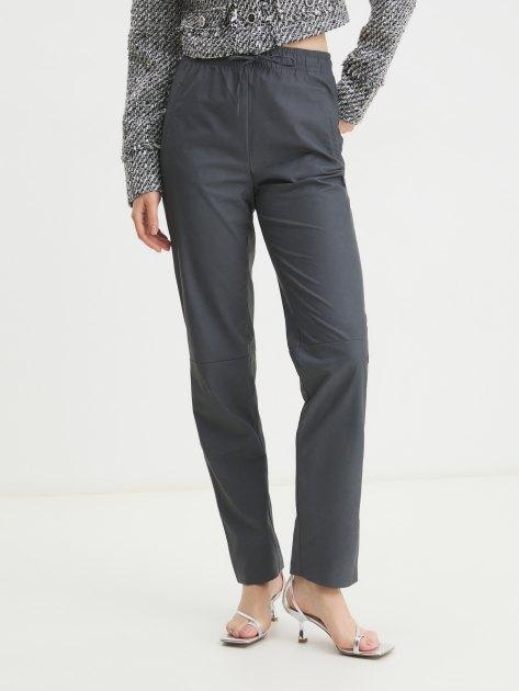 CALZETTI Straight-leg trousers (faux leather)
