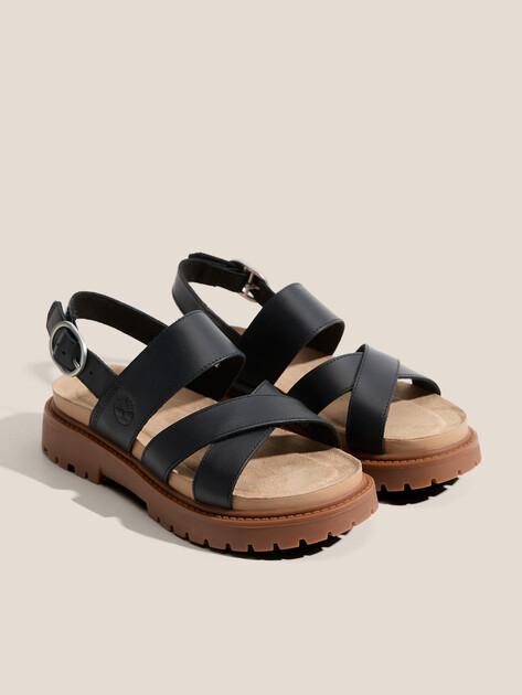 TIMBERLAND Clairemont Way Cross Strap Sandals (genuine leather)