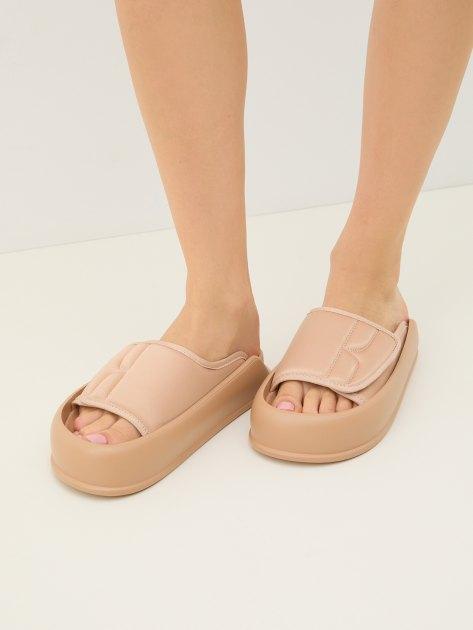 TENDANCE Flip-flops (textile with leather lining)