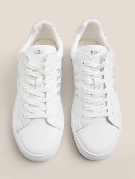 DKNY Sneakers ABENI RHINESTONE LOGO (genuine leather/textile)