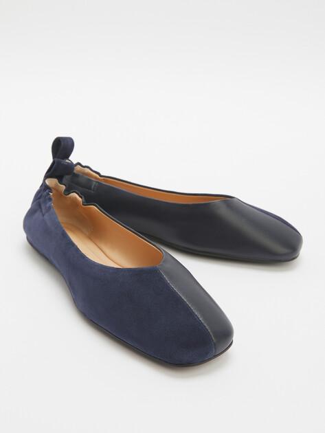 TENDANCE Ballet flats (genuine suede/genuine leather)