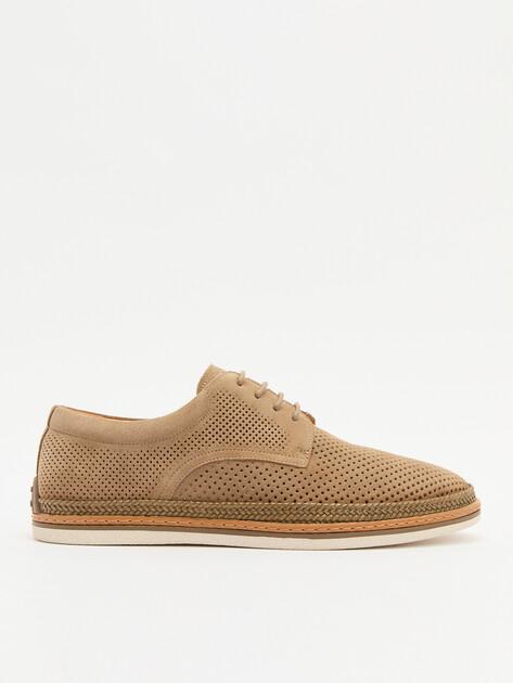 TENDANCE Derby (natural suede/textile)