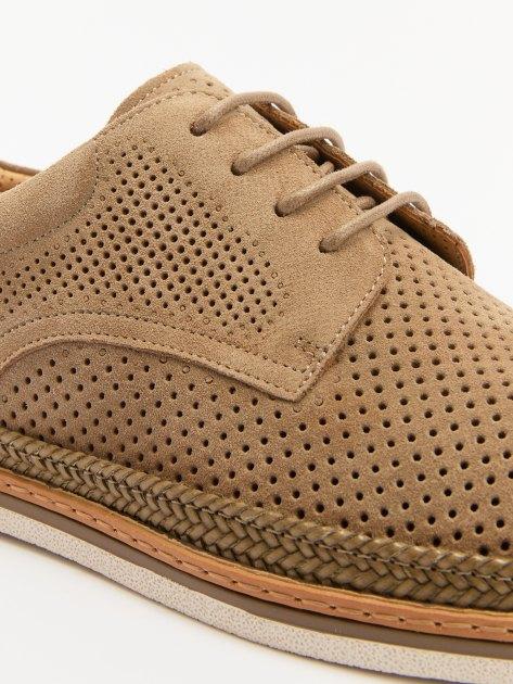 TENDANCE Derby (natural suede/textile)