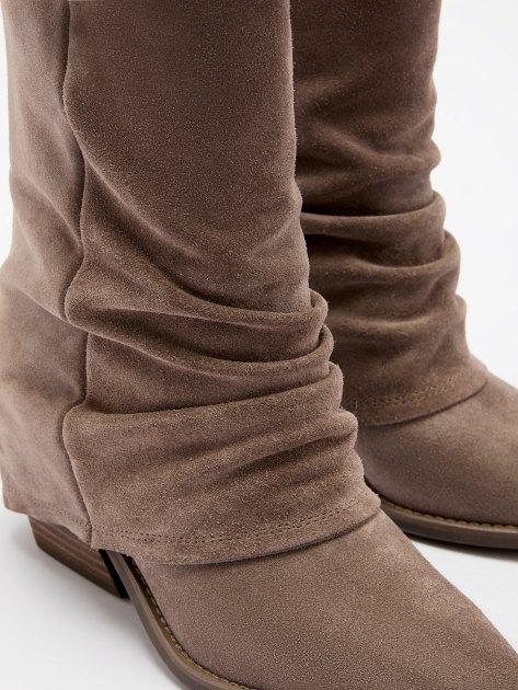 TENDANCE Высокие казаки (натуральная замша)