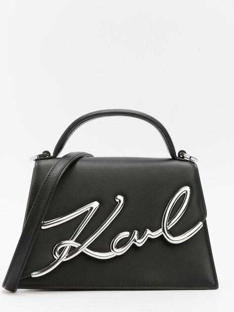 KARL LAGERFELD k/signature 2.0 cm crossbody bag (genuine leather)