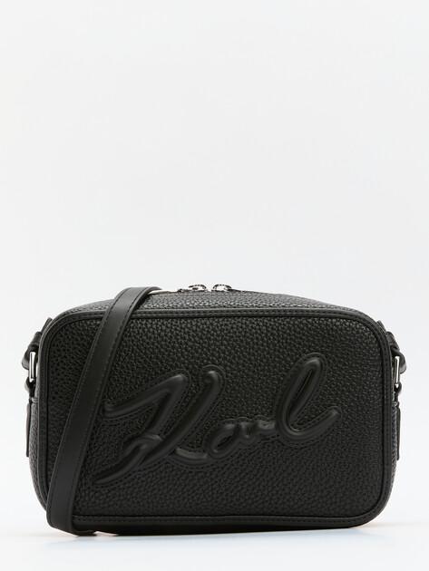 KARL LAGERFELD k/skuare camerabag grainy crossbody bag (faux leather)