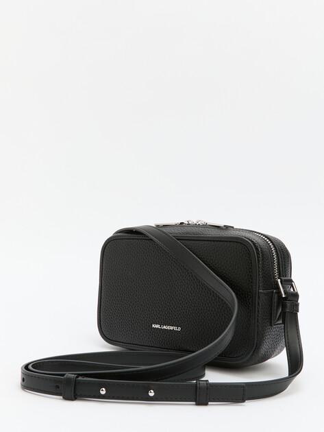 KARL LAGERFELD k/skuare camerabag grainy crossbody bag (faux leather)