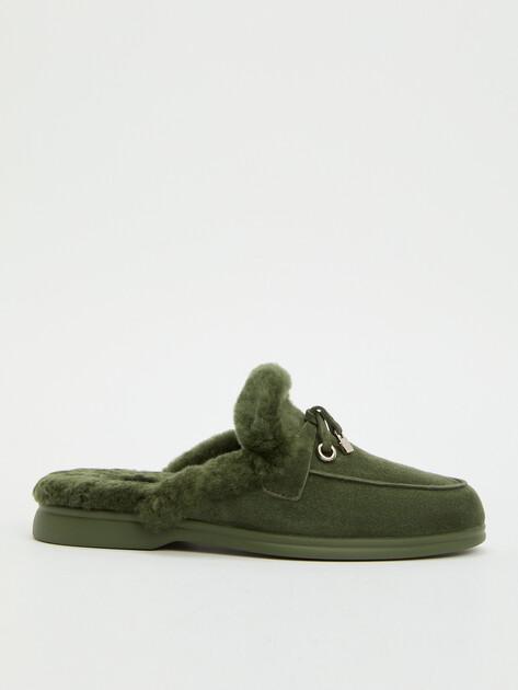 TENDANCE Mules (natural suede/natural fur)