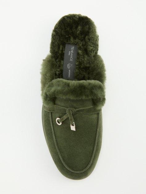 TENDANCE Mules (natural suede/natural fur)