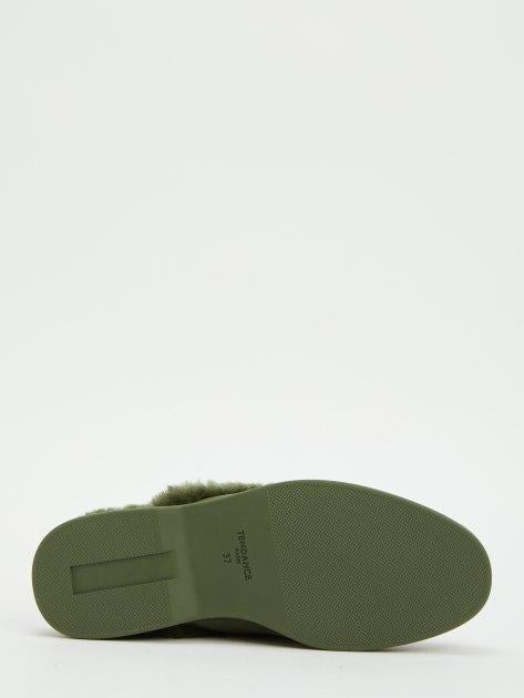 TENDANCE Mules (natural suede/natural fur)